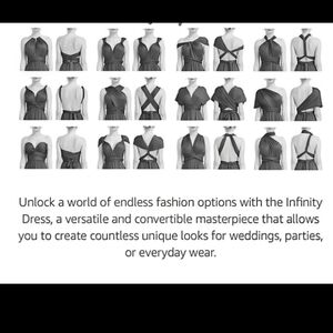 Convertible Infinity Dress - Black